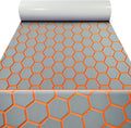 43.31' /37.7' New Hexagon EVA Self-Adhesive Boat Flooring and Decorative Fish for Yacht Pool Boat Flooring Sheet Thick Non-Skid mat