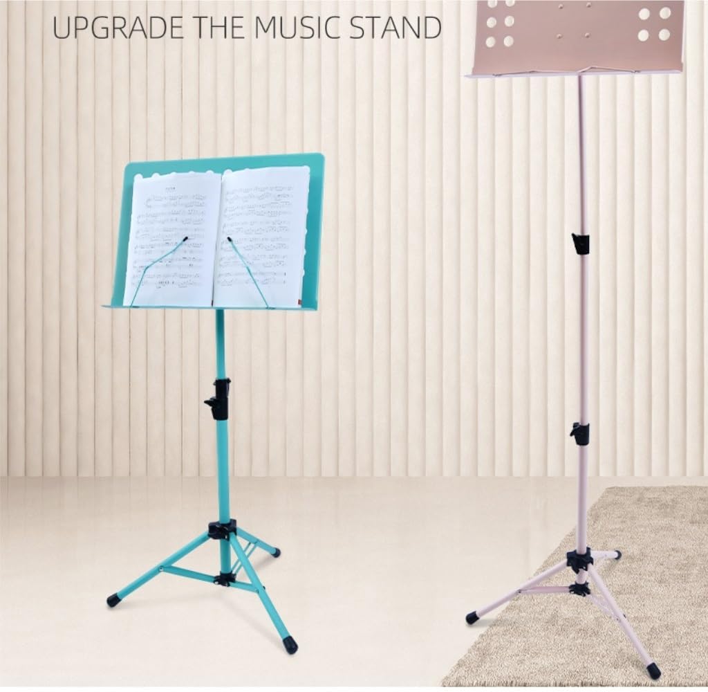 Music Stand Guitar Music Stand Portable Foldable Music Stand School Music Stand Guitar Drum Guzheng Violin Music Stand Sheet Music Stand(Pink)