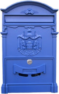 letterbox Wall Mount Locking Vintage Lockable Metal Mailboxe Large Capacity Postbox Security Mail Box for Receiving Mail