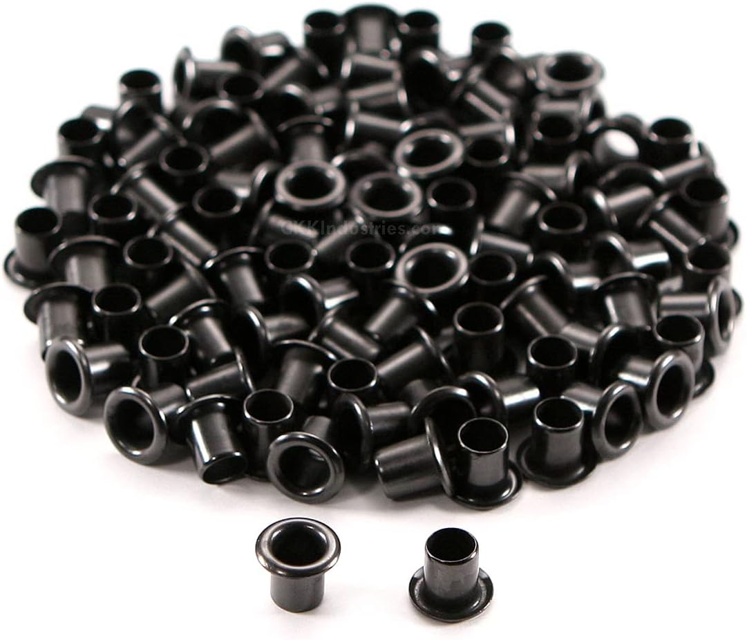 HolsterSmith Eyelet Setting Press + #6-9 & #8-9 Eyelet Bundle - (Master Series Press) - (Includes: Arbor Press, 3/16 + 1/4 Eyelet Setting Dies) - (#6-9 & #8-9 Black Coated Eyelets) - for DIY Hobby & C