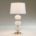 Possini Euro Design Possini Euro Grace 30' High Pearl Fluted White Glass Table Lamp