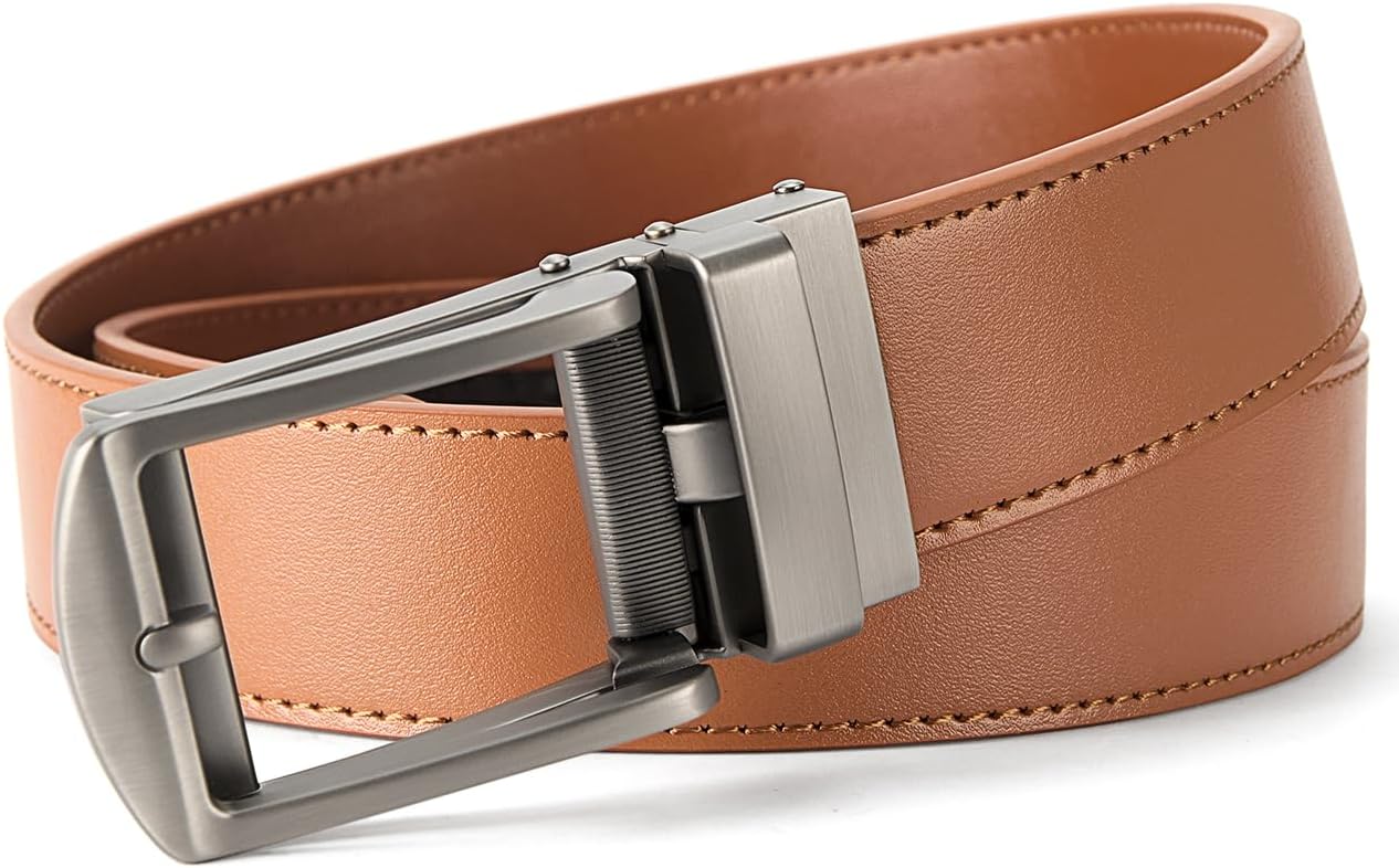 Executive Reversible Genuine Leather Belt Men 1 3/8' Golf Dress Casual Two-in-One Gift Box.