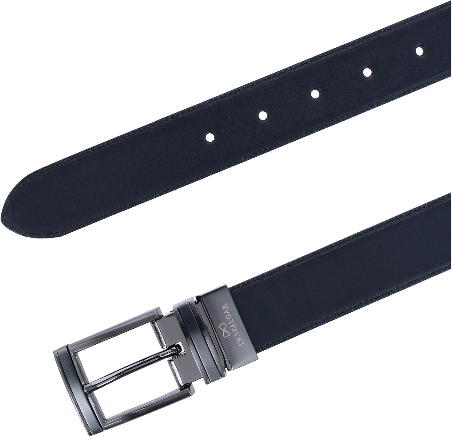 Trafalgar Men's Maverick 32mm Reversible Leather Dress Belt