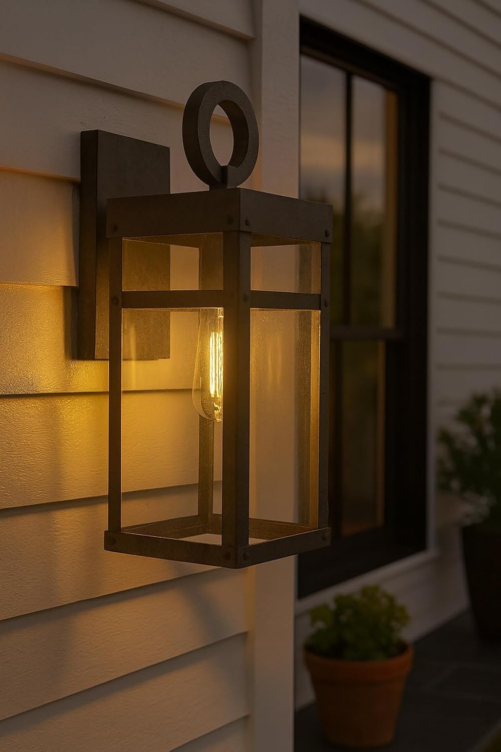 Hinkley Porter One Light 5W Med. LED Outdoor Extra Small Wall Mount Lantern, Aged Zinc