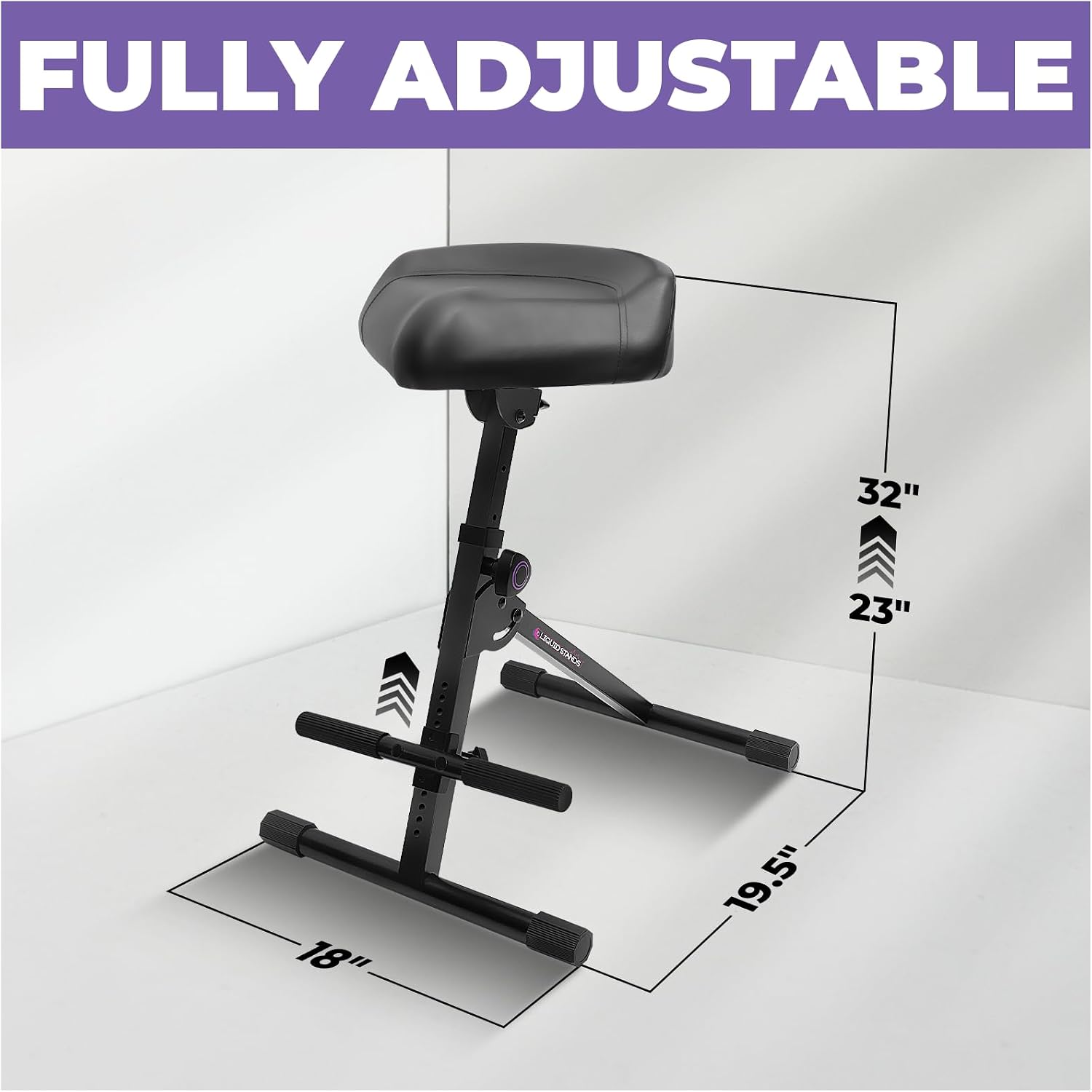 Liquid Stands Guitar Stool for Adults, Height Adjustable Guitar Chair - Comfortable Musician Drum Throne - Padded Drum Seat for Double Bass, Musician, Drummer, Guitarist Player