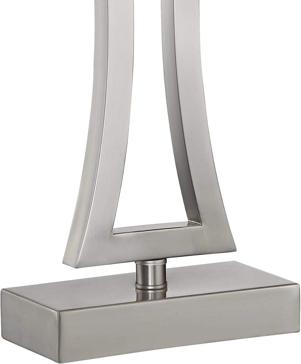 360 Lighting Roxie Modern 3-Way Table Lamps 31' Tall Set of 2 with Dimmers Brushed Nickel Off White Fabric Rectangular Shade for Bedroom Living Room House Bedside Nightstand Home