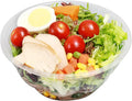 Restaurantware-Thermo Tek 32 Ounce Disposable Salad Bowls, 500 Round Deli Bowls - Avoids Cracks And Leaks, Sustainable, Clear Plastic Salad Container Bowl, For Cold Foods, Lids Sold Separately