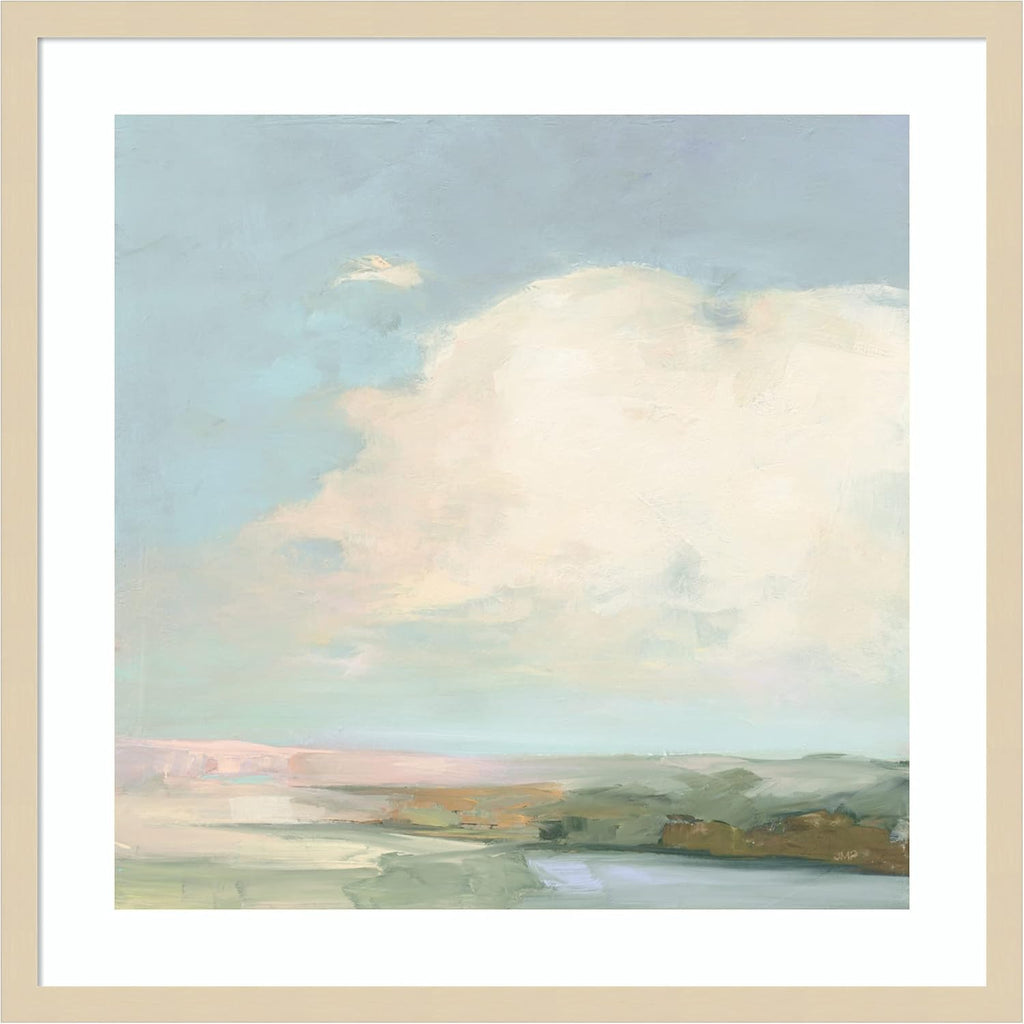 Amanti Art Framed Wall Art Print (25x25) Colorful Horizon II Blue by Julia Purinton Framed Poster for Wall Decor, Living Room, Bedroom, Bathroom, Kitchen, Office or Business Artwork from WI, USA