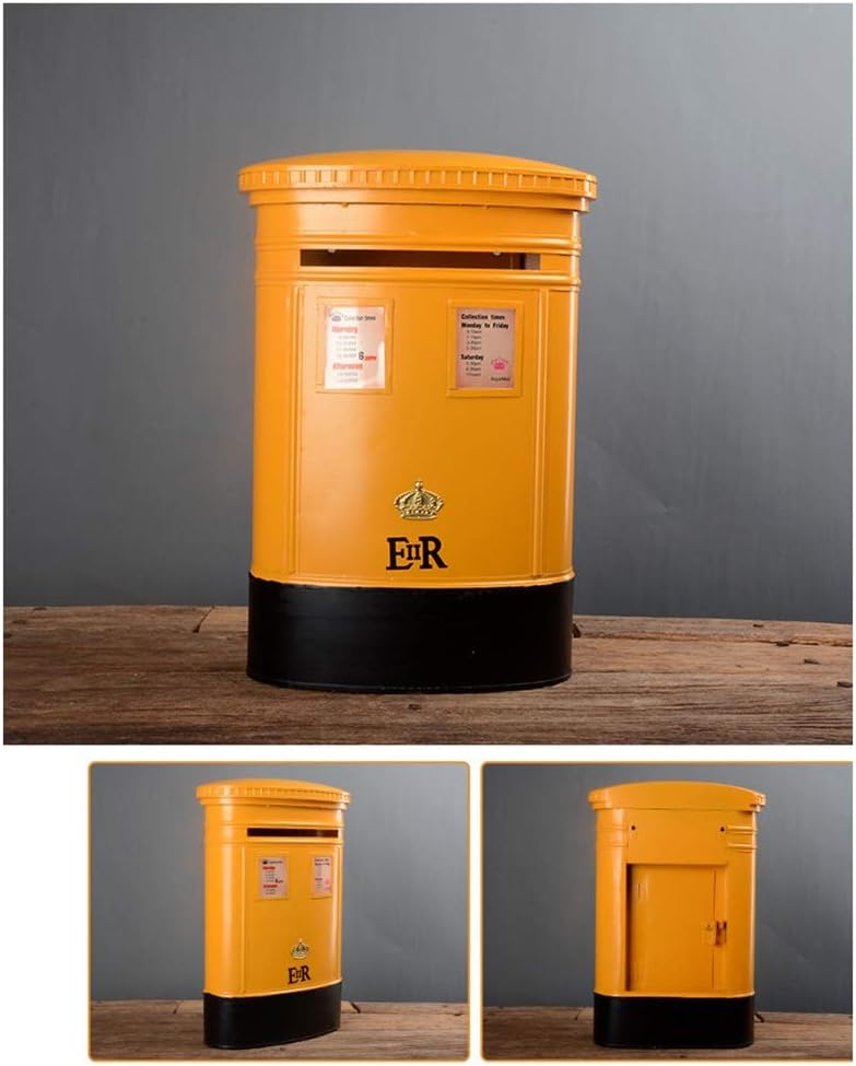 Letterboxes Mailbox Wall-Mounted Mail Boxes Community Postbox Letter Box Villa Letter Box Villa Retro Mailbox (Pink) (Orange)