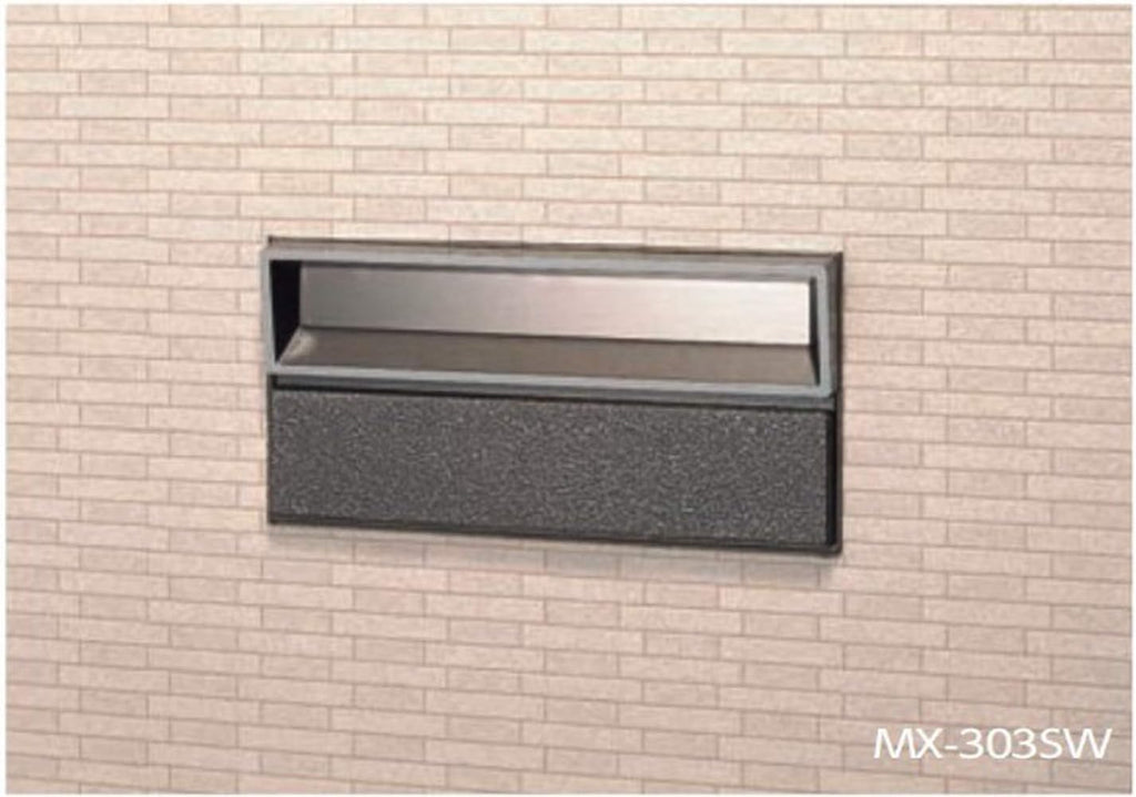Tajima Metal Work MX-303SW Mailbox, Main Body Depth 15.4 inches (39 cm), Body Height 13.0 inches (33 cm), Body Width 7.5 inches (1