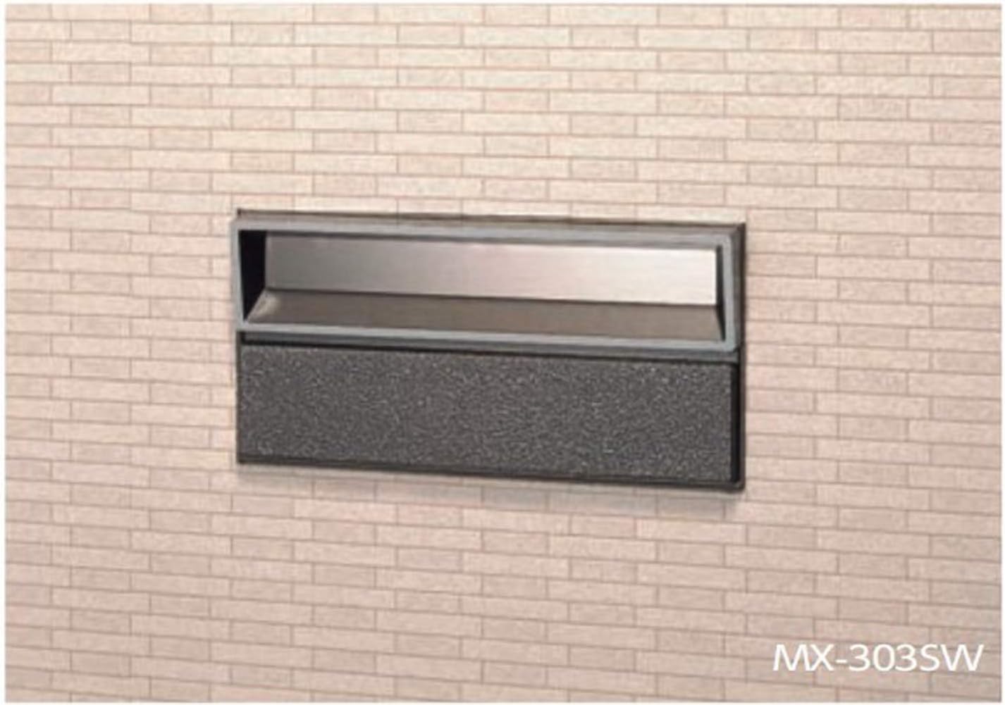 Tajima Metal Work MX-303SW Mailbox, Main Body Depth 15.4 inches (39 cm), Body Height 13.0 inches (33 cm), Body Width 7.5 inches (1