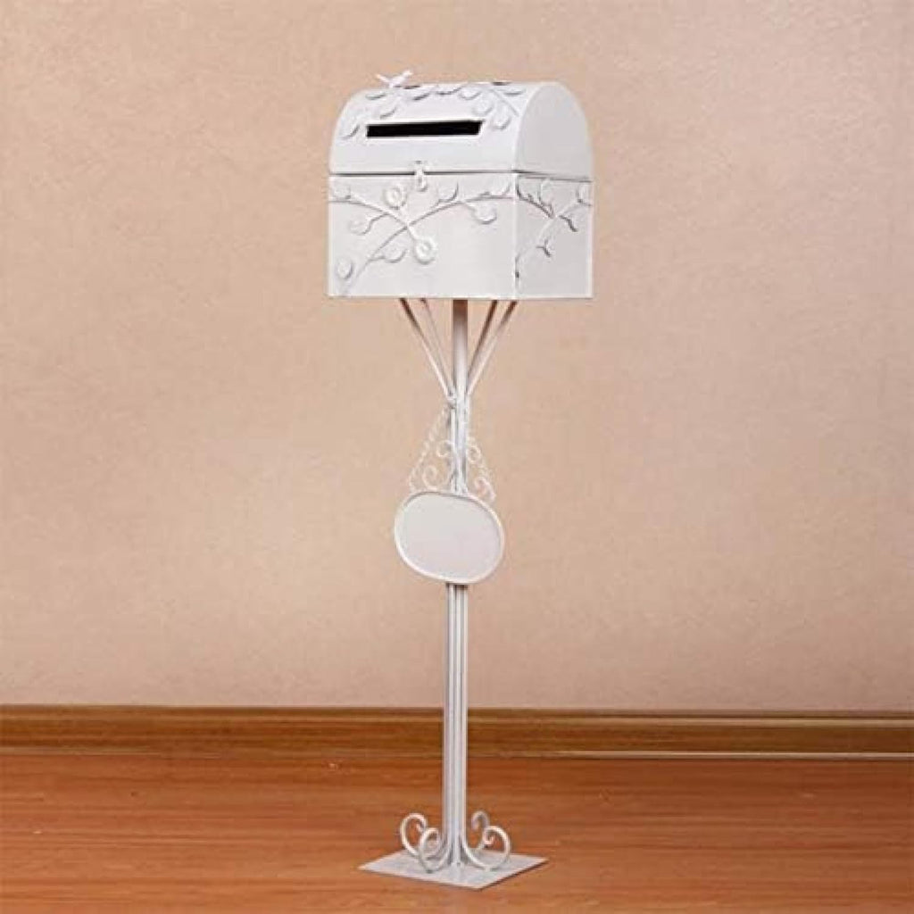 Standing Mailbox - Large Mailbox & Post System – Rust Resistant Mailbox – Includes Address Plaque, Mounting Hardware – Metal Mailbox - Bird Layer Design,Bronze