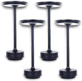 2026 Upgraded 6000mAH for longer battery life. LED Cordless Table Lamps Rechargeable, Portable ,Stepless Dimming Table Light with Memory Function, for Outdoor/Dinner/Patio/Restaurant, Black (4pcs)