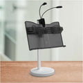 Music Stand Desktop Sheet Music Stand with LED Light Portable Book Stand Lightweight Adjustable Travel Music Holder for Guitar Players Violin Players Book Stand (Color : Black)