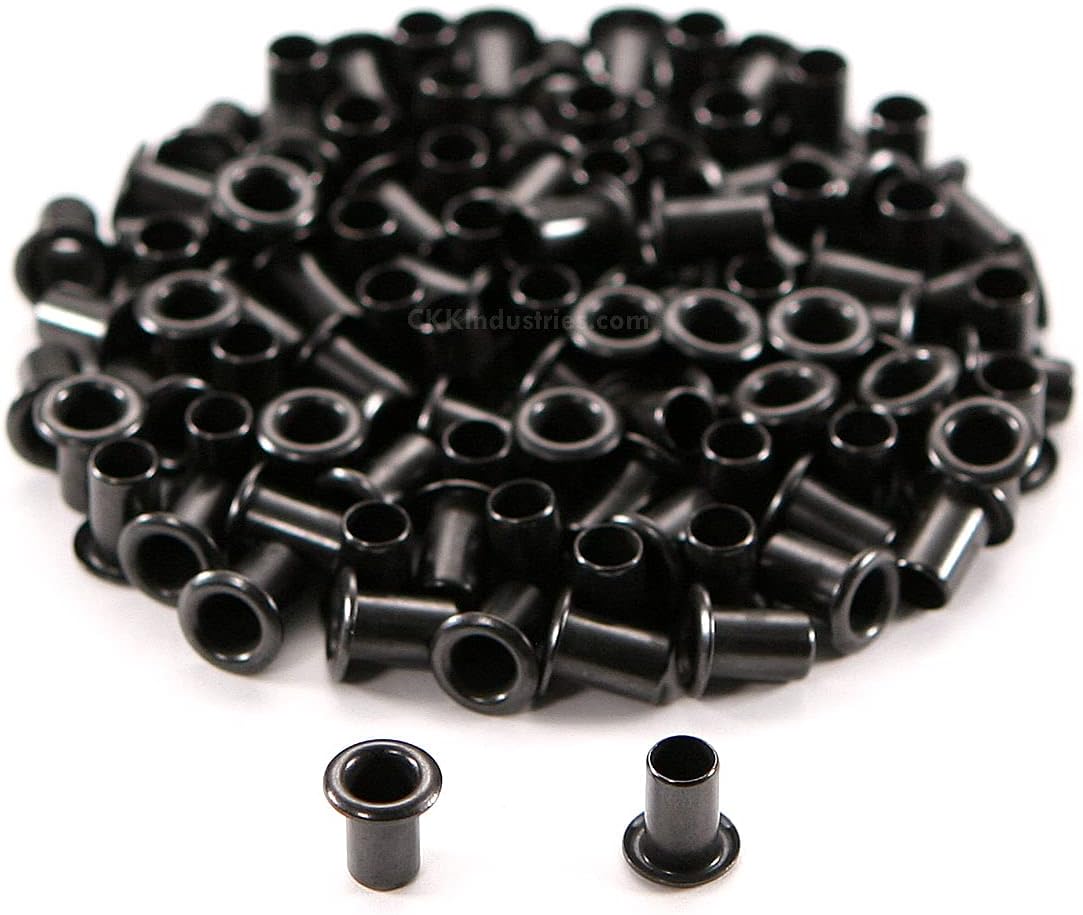 HolsterSmith Eyelet Setting Press + #6-9 & #8-9 Eyelet Bundle - (Master Series Press) - (Includes: Arbor Press, 3/16 + 1/4 Eyelet Setting Dies) - (#6-9 & #8-9 Black Coated Eyelets) - for DIY Hobby & C