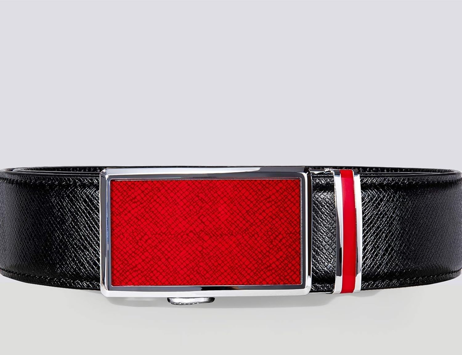 Slide Adjustable Genuine Leather Belt Men Dress Casual Trim-to-Fit Executive Classic Gift.