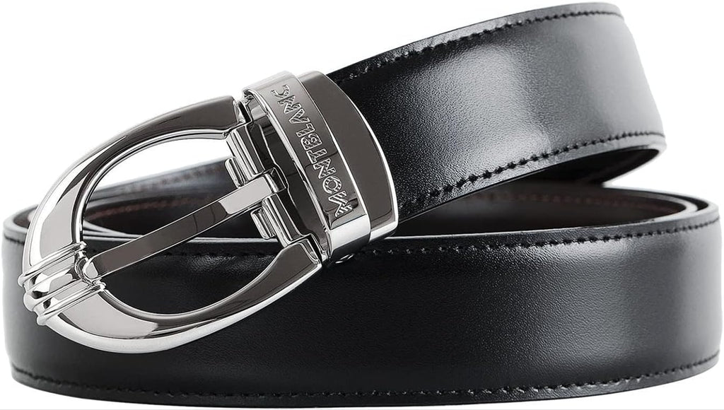 Montblanc 106148 Classic Oval Men's Leather Reversible Belt