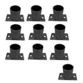 Fence Post Brackets Deck Post Support Anchor Base Circular for Fence, Mailbox, Deck, Stainless Steel Post Base Kit(10 Pack,Dia 25mm(1.0in))