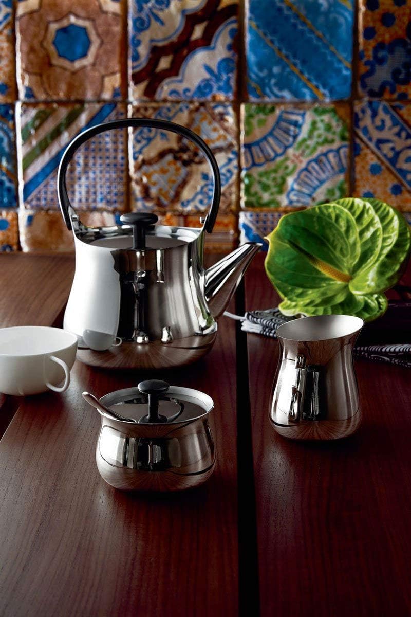 Alessi 'Cha' Sugar Bowl in 18/10 Stainless Steel Mirror Polished, Silver