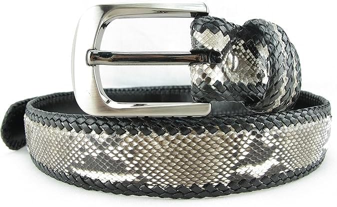 Genuine python leather skin belts for men snakeskin dress belt casual men's belt snake leather belts for men width 1.5'