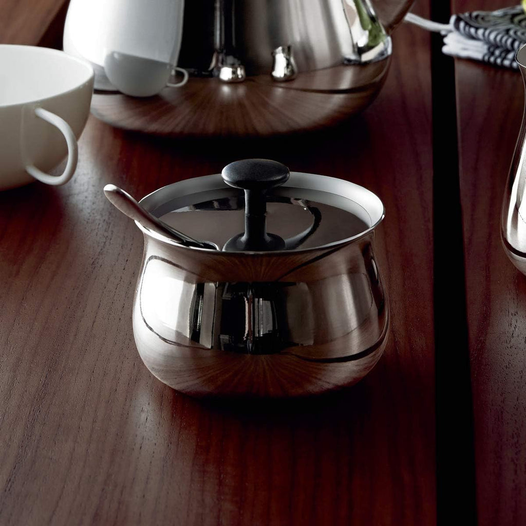 Alessi 'Cha' Sugar Bowl in 18/10 Stainless Steel Mirror Polished, Silver