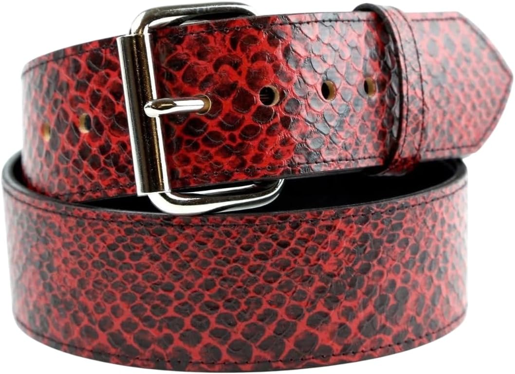 Genuine python leather skin belts for men, snakeskin cowboy belt casual men's, snake leather belts for men 1', 1.3', 1.5', 2'