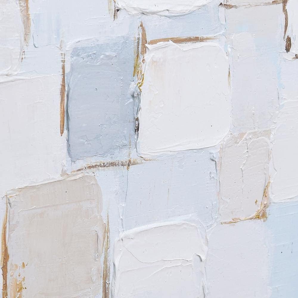 Empire Art Direct Abstract Wall Art Textured Hand Painted Canvas by Martin Edwards, Unframed, 20' x 72', Frozen Tundra