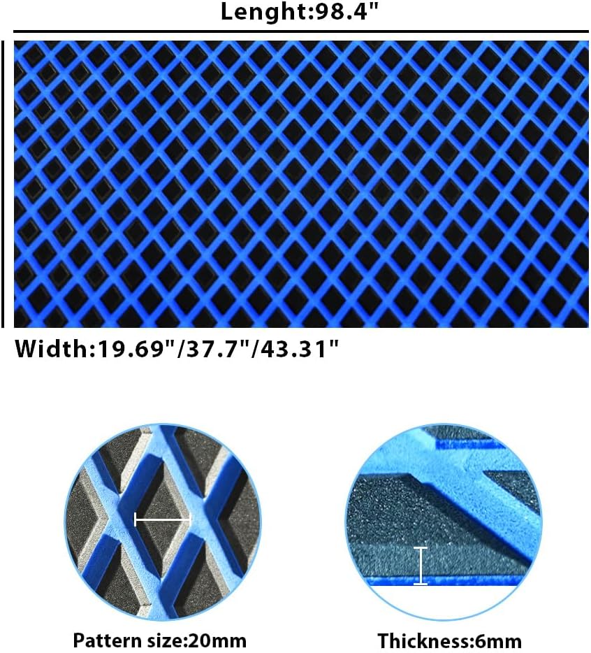 98.4'X43.31' Boat Flooring Self-Adhesive EVA Foam Boat Decking Marine Yacht RV Pool Non-Skid