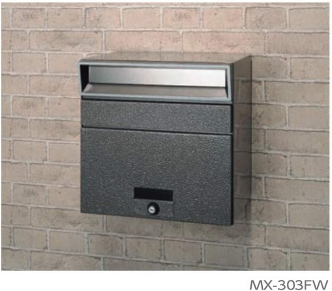 Tajima Metal Work MX-303FW Mailbox, Main Body Depth 15.4 inches (39 cm), Body Height 11.0 inches (28 cm), Body Width 15.4 inches (3