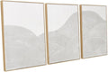 Framed 3-Piece Neutral Abstract Textured Wall Art – Modern Boho Wall Décor for Living Room, Bedroom & Bathroom – Large 3D Framed Artwork for Contemporary Home Décor，20 x 28 inches x3 pieces