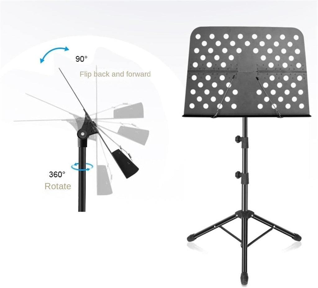Sheet Music Stand Meatl Music Stand Portable Music Stand Detachable Musical Instruments for Piano Violin Guitar Music Stand Holder