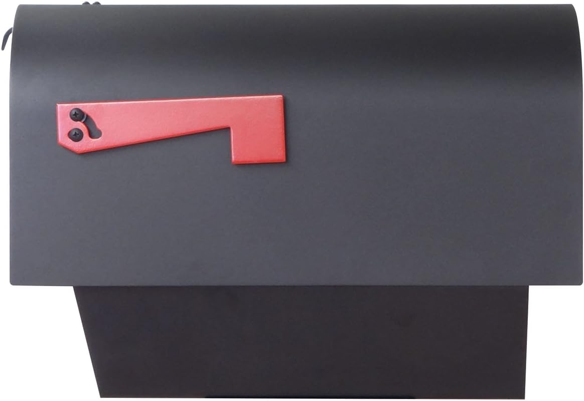 Special Lite Products Titan Steel Curbside Mailbox with Newspaper Tube and Springfield Mailbox Post with Base