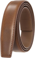 Men's Belt Automatic Buckle Body Cowhide Headless Without Lead
