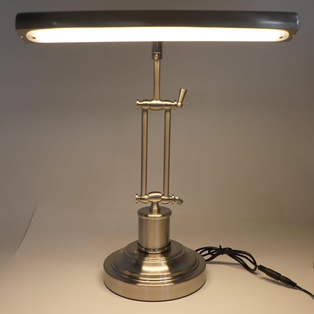 Pomya LED Piano Lamp 12W Touch Control, Music Stand Light, Eye Caring CRI85 Desk Lamp with 360 Adjustable Head, Sheet Music Light for Piano, Desk, Reading (US Plug)