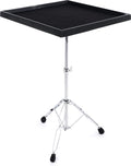Gibraltar Large Fiberglass Percussion Table with Felt-Lined Surface, Height-Adjustable Double-Braced Tripod Stand, Secure Non-Slip Grip & Easy Transport Design for Hand Percussion & Electronics (7615)