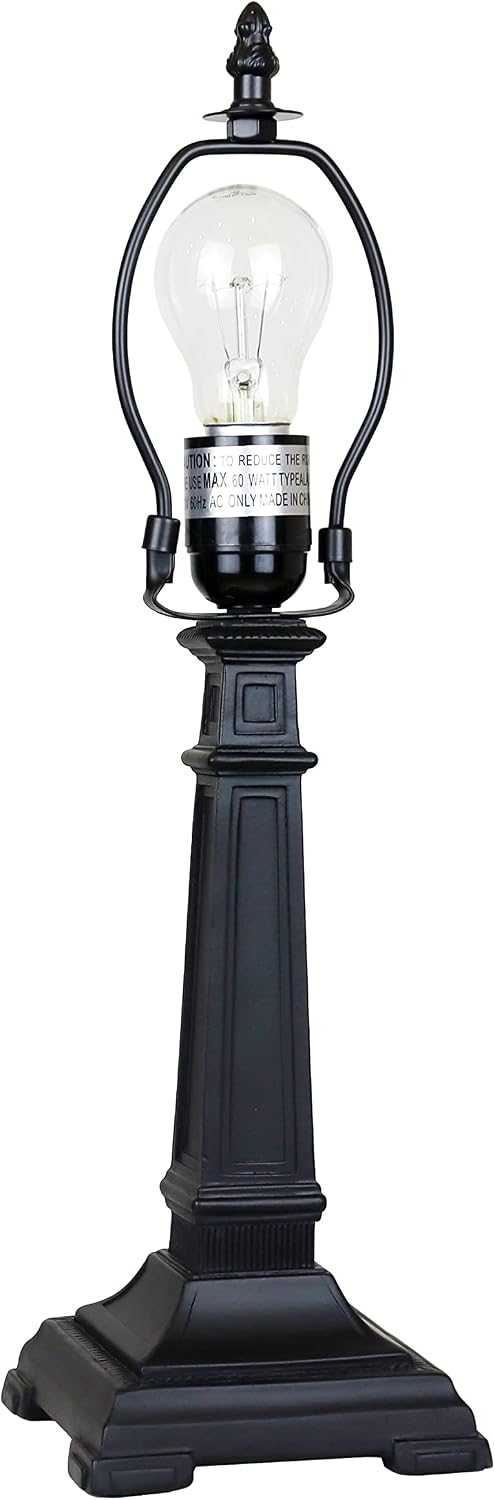 Chloe Lighting Innes Mission Tiffany-Style Blackish Bronze 1 Light Table Lamp 12' Wide