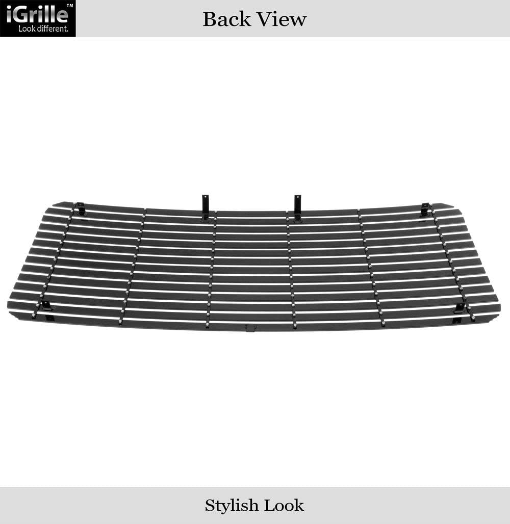 APS Premium Aluminum Black Rivet Studs Wide Billet Grille Grill Insert Compatible with Ford F250 F350 F450 F-550 SD 2011 2012 2013 2014 2015 2016 Main Upper N19-U82868F