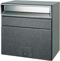 Tajima Metal Work MX-303BW Mailbox, Main Body Depth 15.4 inches (39 cm), Body Height 11.0 inches (28 cm), Body Width 15.4 inches (3