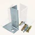 Fit 1.5x1.5 2x2 2x4 4x4 Post Universal Pergola Post Base Bracket Kit, Flange Anchor Bases for Wood/Mailbox/Fence, Stainless Steel Metal Post Bracket Base(12 pcs)