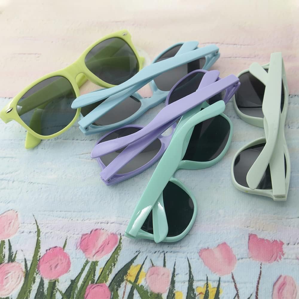 Personalized Sunglasses Bulk Party Favors Adult Gifts Custom Wedding/Bachelor/Birthday/Bridal/Groomman/Company Personalized Party Sunglasses Gifts for Guests (120PC Black)