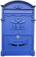 JYDQM Suggestion Box Drop Box Donation Box Vintage European Mailbox Aluminum Mail Box Post Box Secure Letterbox Parcel Box Drop Box (Color : D)