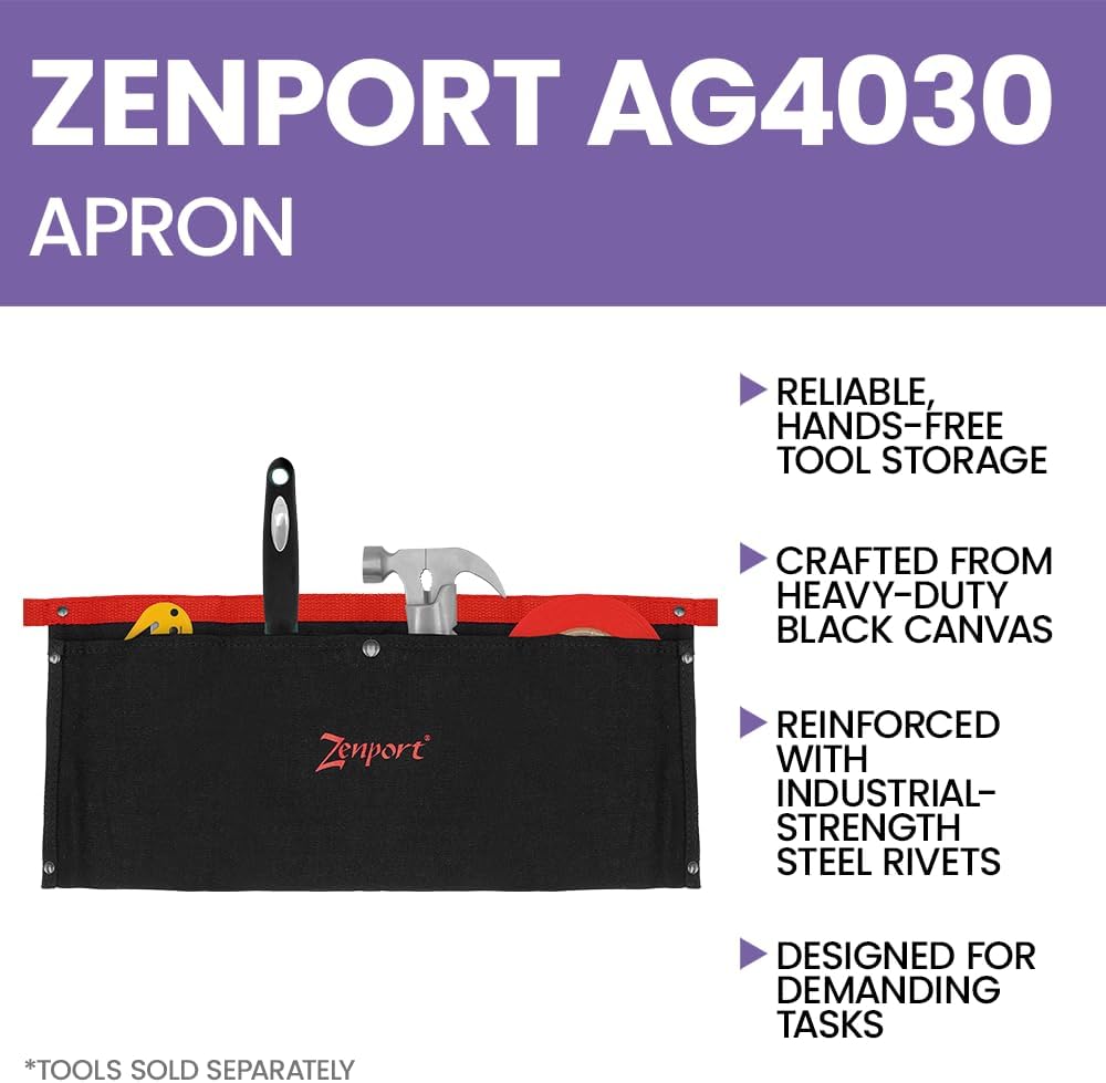 Zenport AG4030 Double Pocket Apron Pouch