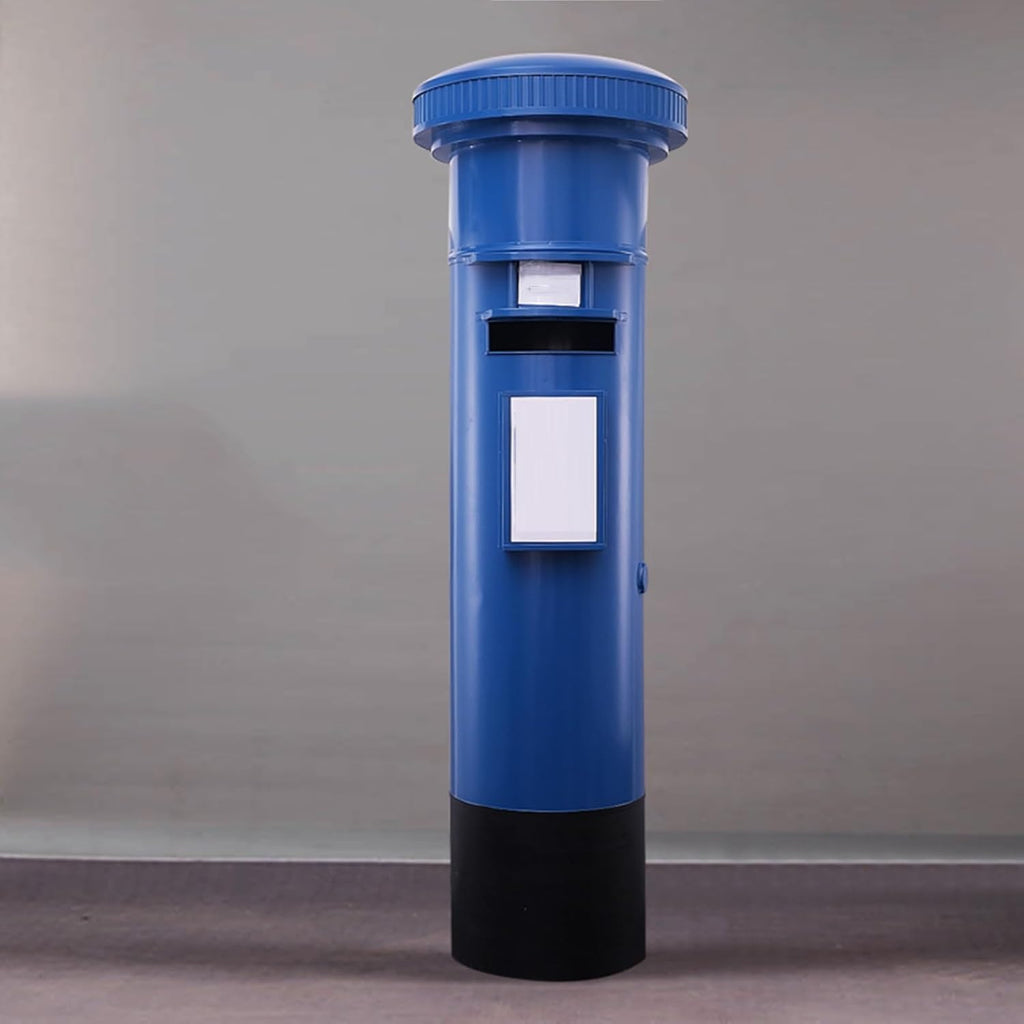 Locking Metal Mailbox 47.2' Tall Mailbox Rear Opening Door Outdoor Rainproof Parcel Boxes with Rain Strip Multiple Color Options