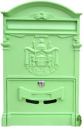 letterbox Wall Mount Locking Vintage Lockable Metal Mailboxe Large Capacity Postbox Security Mail Box for Receiving Mail