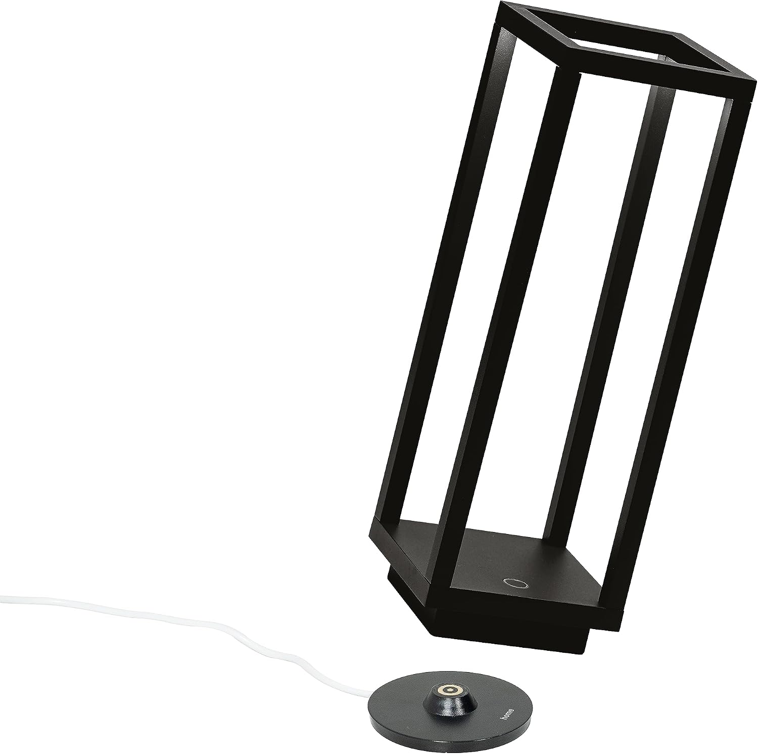 Zafferano, Home Pro Lamp, Rechargeable Cordless Table Lamp with Touch Controls, Suitable for Indoor and Outdoor, Dimmer, 3000 K, Height 11.6 Inches, Black Color