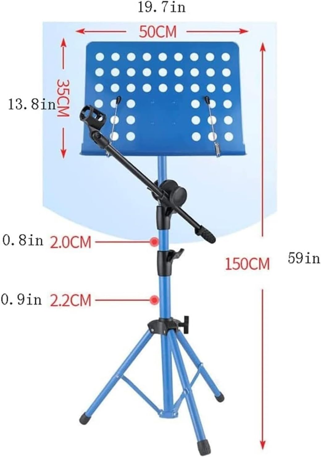 Standing Book Stand Height-Adjustable Music Stands Portable Music Holder 2 in 1 Sheet Music Stands for Violin Guitar Book Holders for Reading