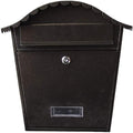 Post Boxes Wall Mounted Letter Boxes for Outside Villa Outdoor Wall-Mounted Letter Box Cast Aluminum Newspaper Box Retro Home Postbox with Lock Mailbox (Color : Black)