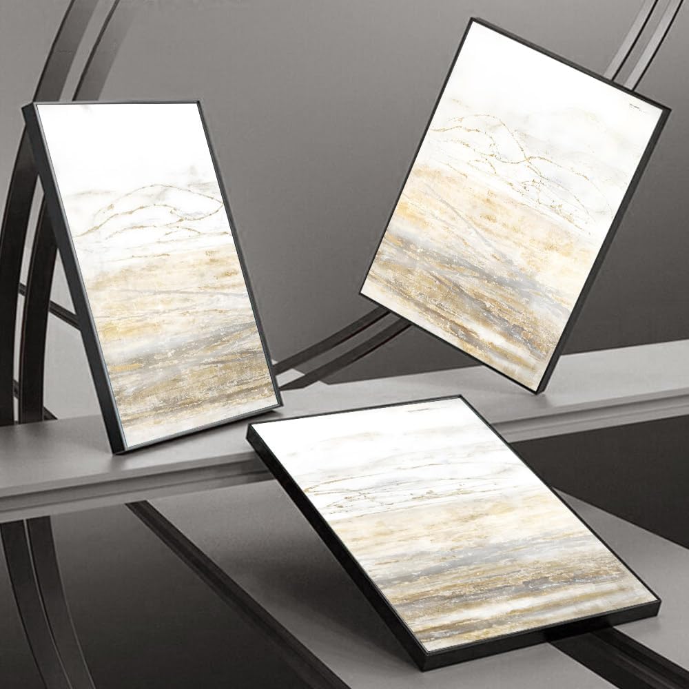 Wall Art for Living Room,3 Piece Abstract Minimalist Print Picture Paintings,Large Wall Art for Bedroom Office Framed Canvas Artwork Modern Room Wall Decor Size 24 'X 32' X 3 Pcs Ready to Hang