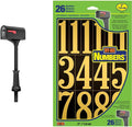 Architectural Mailboxes 7980B Roxbury Mailbox and Post Combo with Hy-Ko MM-5N 3' Gold Number Set