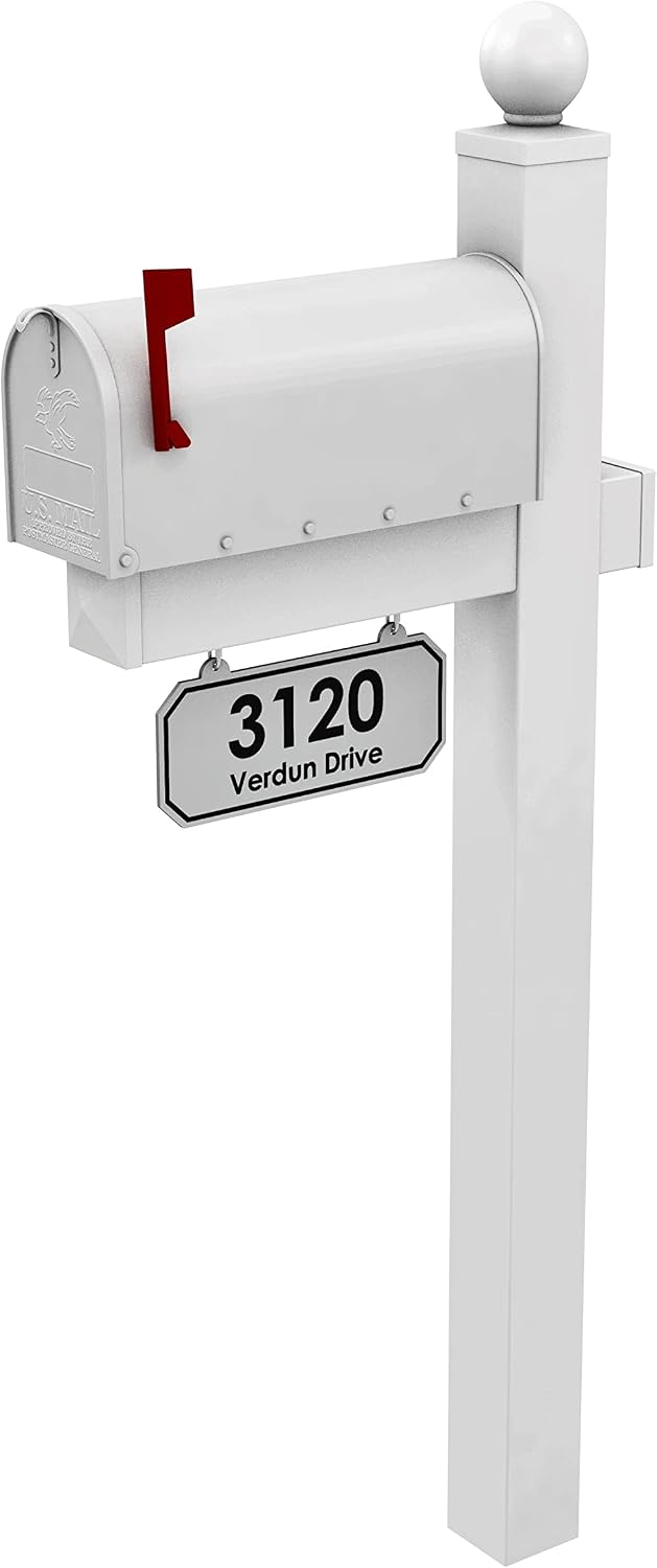 The Monroe Complete Mailbox System (White)